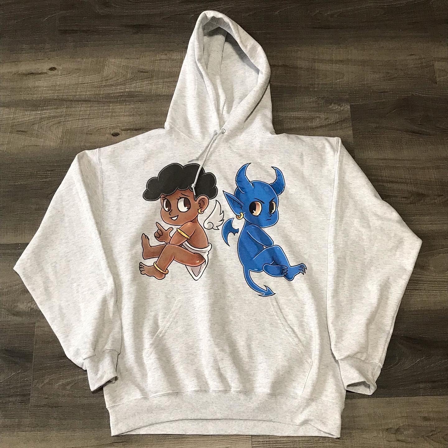 BESTFRIENDS IN WAR HOODIE 2.0 ( GREY )